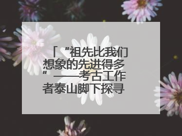 “祖先比我们想象的先进得多”——考古工作者泰山脚下探寻中华文明起源