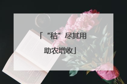 “秸”尽其用 助农增收