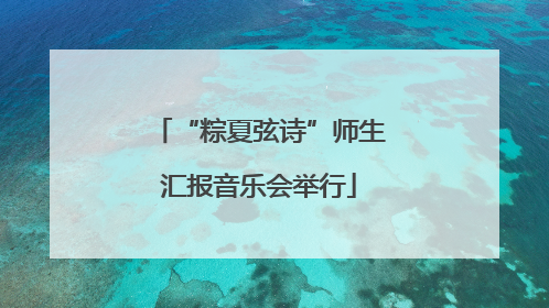 “粽夏弦诗”师生汇报音乐会举行