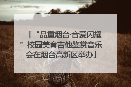 “品重烟台·音爱闪耀”校园美育吉他鉴赏音乐会在烟台高新区举办