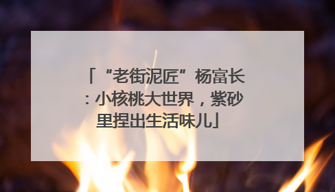 “老街泥匠”杨富长：小核桃大世界，紫砂里捏出生活味儿