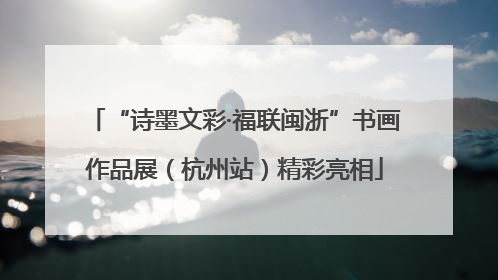“诗墨文彩·福联闽浙”书画作品展（杭州站）精彩亮相