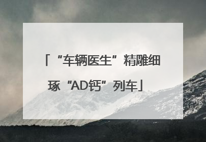 “车辆医生”精雕细琢“AD钙”列车