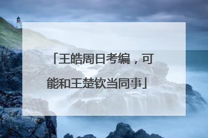 王皓周日考编，可能和王楚钦当同事