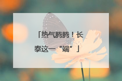 热气腾腾！长泰这一“端”