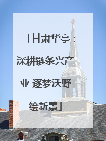 甘肃华亭：深耕链条兴产业 逐梦沃野绘新景