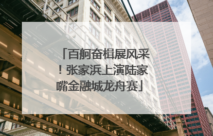 百舸奋楫展风采！张家浜上演陆家嘴金融城龙舟赛