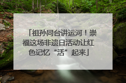 祖孙同台讲运河！崇福这场非遗日活动让红色记忆“活”起来
