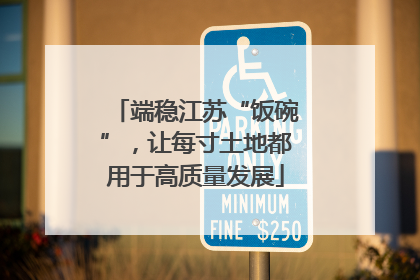 端稳江苏“饭碗”，让每寸土地都用于高质量发展