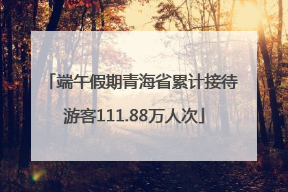 端午假期青海省累计接待游客111.88万人次