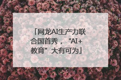 网龙AI生产力联合国首秀，“AI+教育”大有可为