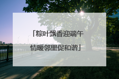 粽叶飘香迎端午 情暖邻里促和谐