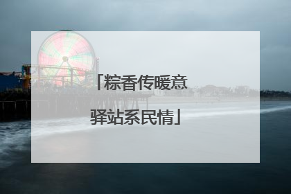 粽香传暖意 驿站系民情