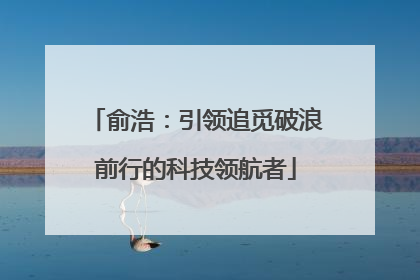 俞浩：引领追觅破浪前行的科技领航者