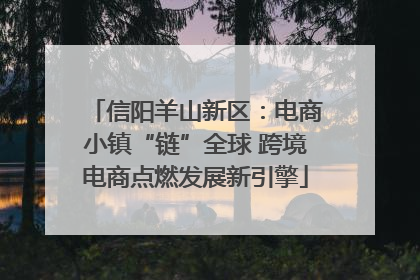 信阳羊山新区：电商小镇“链”全球 跨境电商点燃发展新引擎