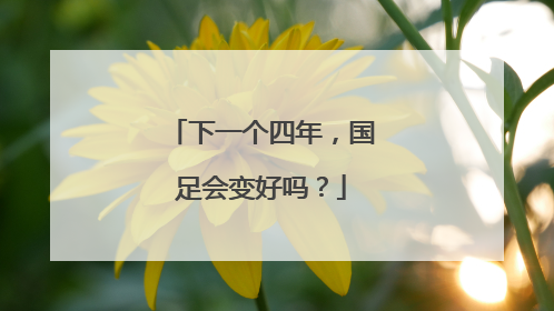 下一个四年，国足会变好吗？