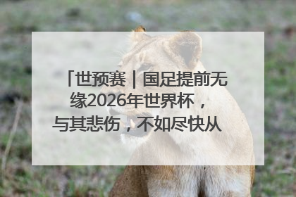 世预赛｜国足提前无缘2026年世界杯，与其悲伤，不如尽快从选帅开始重建