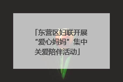 东营区妇联开展“爱心妈妈”集中关爱陪伴活动