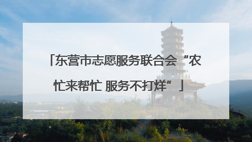 东营市志愿服务联合会“农忙来帮忙 服务不打烊”