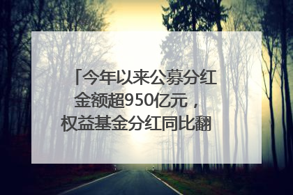今年以来公募分红金额超950亿元，权益基金分红同比翻倍｜招财猫