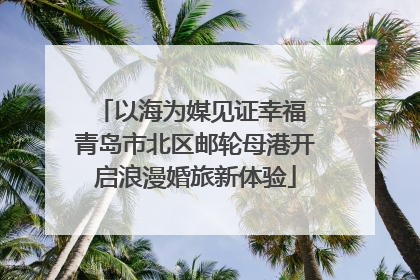 以海为媒见证幸福 青岛市北区邮轮母港开启浪漫婚旅新体验