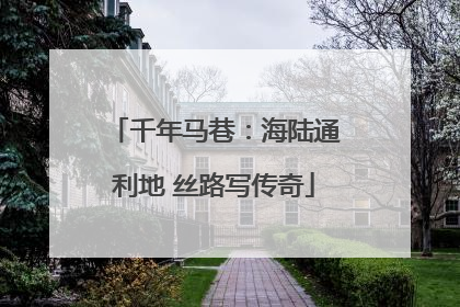 千年马巷：海陆通利地 丝路写传奇