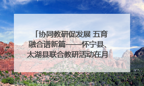 协同教研促发展 五育融合谱新篇——怀宁县、太湖县联合教研活动在月山镇中心学校成功举办