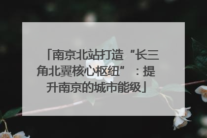 南京北站打造“长三角北翼核心枢纽”：提升南京的城市能级