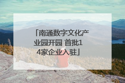 南通数字文化产业园开园 首批14家企业入驻