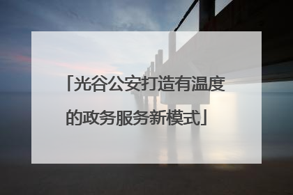 光谷公安打造有温度的政务服务新模式
