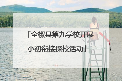 全椒县第九学校开展小初衔接探校活动