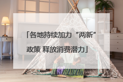 各地持续加力“两新”政策 释放消费潜力