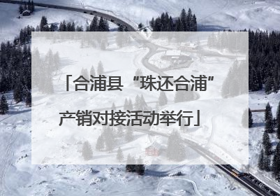 合浦县“珠还合浦”产销对接活动举行