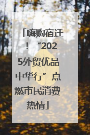 嗨购宿迁！“2025外贸优品中华行”点燃市民消费热情
