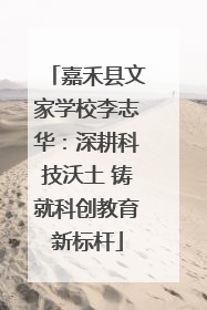 嘉禾县文家学校李志华：深耕科技沃土 铸就科创教育新标杆