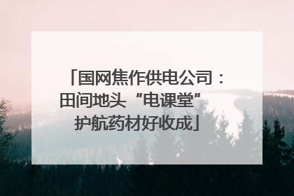 国网焦作供电公司：田间地头“电课堂” 护航药材好收成