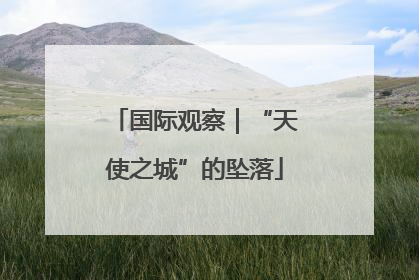 国际观察｜“天使之城”的坠落