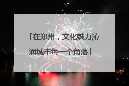 在郑州，文化魅力沁润城市每一个角落