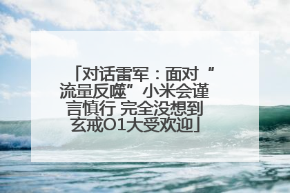 对话雷军：面对“流量反噬”小米会谨言慎行 完全没想到玄戒O1大受欢迎