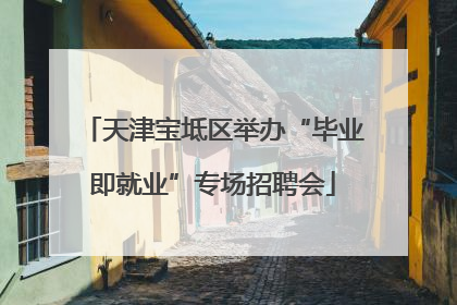 天津宝坻区举办“毕业即就业”专场招聘会