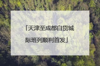 天津至成都白货城际班列顺利首发