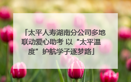 太平人寿湖南分公司多地联动爱心助考 以“太平温度”护航学子逐梦路