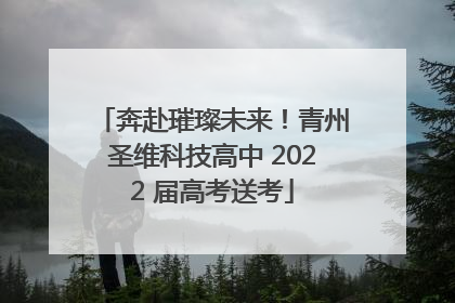 奔赴璀璨未来！青州圣维科技高中 2022 届高考送考