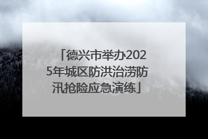 德兴市举办2025年城区防洪治涝防汛抢险应急演练