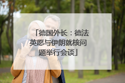 德国外长：德法英愿与伊朗就核问题举行会谈