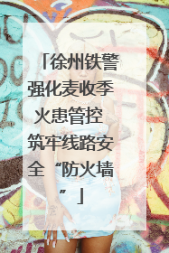 徐州铁警强化麦收季火患管控 筑牢线路安全“防火墙”