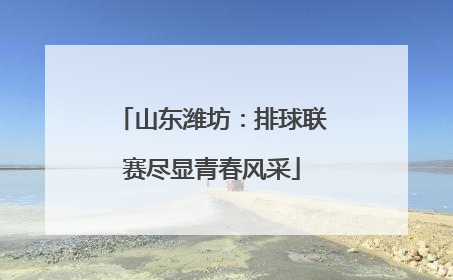 山东潍坊：排球联赛尽显青春风采