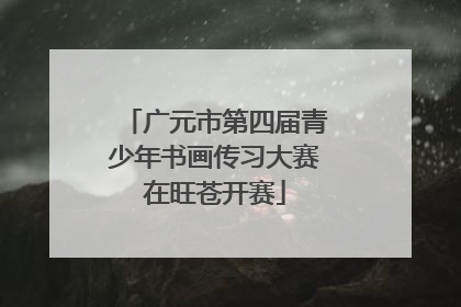 广元市第四届青少年书画传习大赛在旺苍开赛