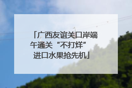 广西友谊关口岸端午通关“不打烊” 进口水果抢先机