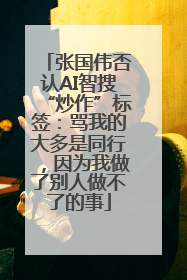 张国伟否认AI智搜“炒作”标签：骂我的大多是同行，因为我做了别人做不了的事
